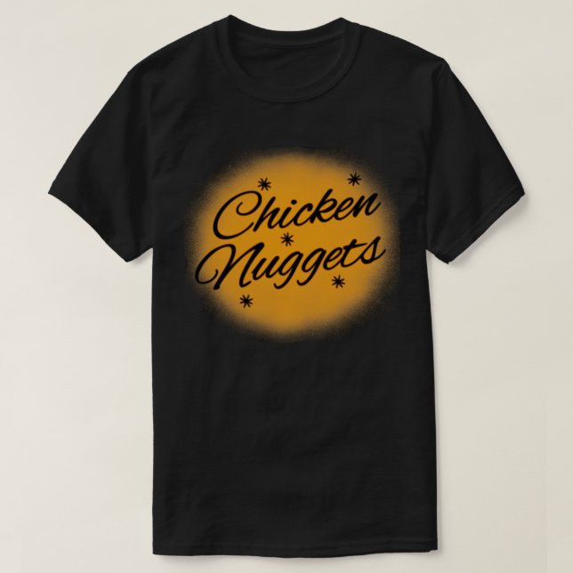 T-shirt Poulet Nuggets Abrush nival Drôle Plaisanterie (Design devant)