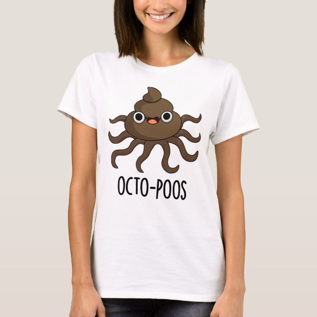T-shirt Poulet Octo-Poos Drôle (Devant)