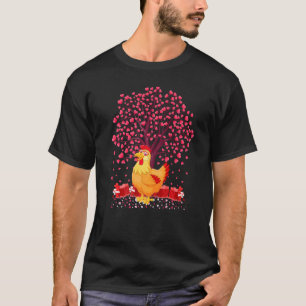 T-shirt Poulet Oiseau Drôle de poulet pour la Saint-Valent