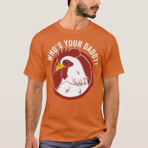 T-shirt Poulet Papa Drôle Éleveur De Volaille Farmer Poule