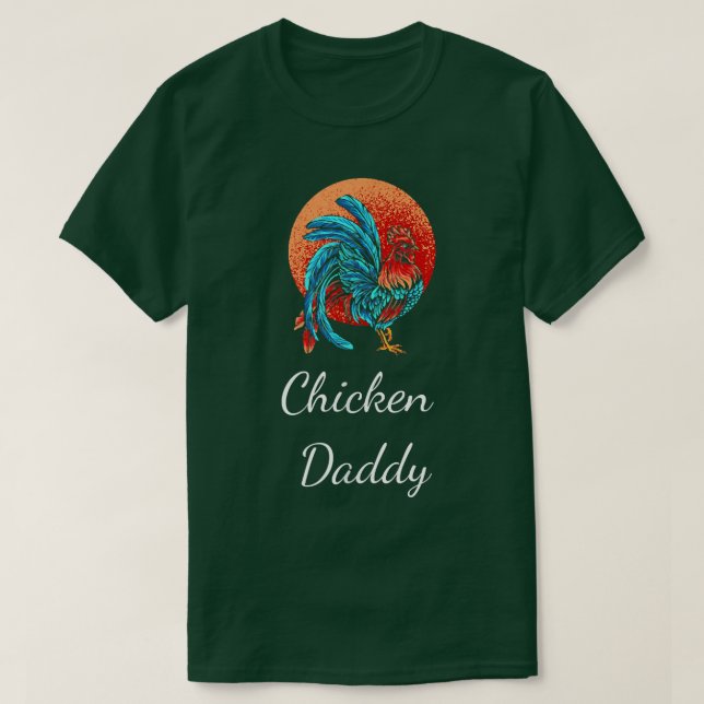 T-shirt Poulet Papa Drôle Producteur De Poulet Poulet Dadd (Design devant)