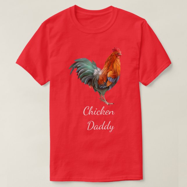T-shirt Poulet Papa Drôle Producteur De Poulet Poulet Dadd (Design devant)