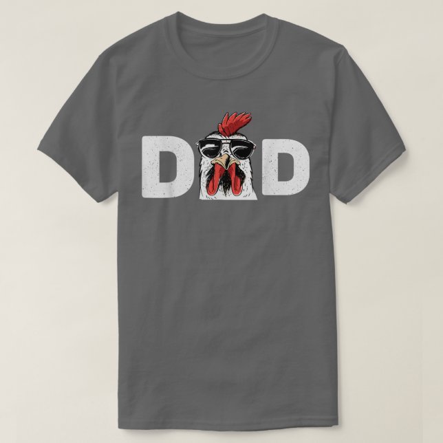 T-shirt Poulet papa Poulet Papa Poulet Agricole Volaille A (Design devant)