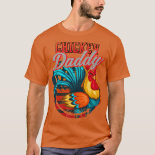 T-shirt Poulet papa Poulet Papa Poulet Pain Agricole Rétro
