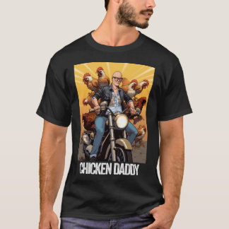 T-shirt Poulet papa Poulet Père Poulet Fermier Poulet Père