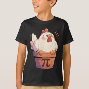 T-shirt Poulet Pot Pi Jour Hommes Femmes Enfants Math Ense