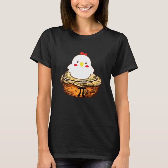 T-shirt Poulet Pot Pi  Jour Pièce Math  Geek (Devant)