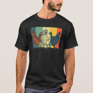 T-shirt Poulet Pour Hommes Femmes Coq Animal De Ferme Poul