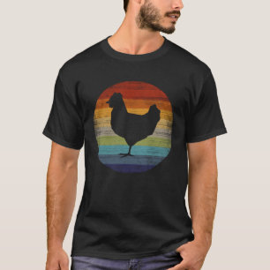 T-shirt Poulet rétro Hen Fowl Animal Vintage poulet