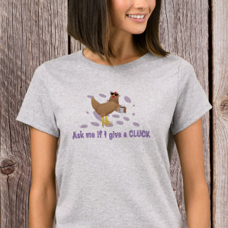 T-shirt Poulet sarcastique – Demande-moi si je m'en fiche