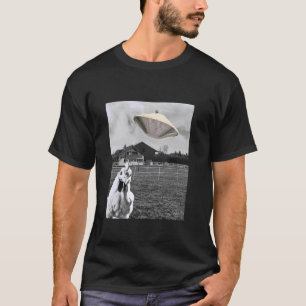 T-shirt Poulet Selfie Vaisseau Alien Ferme Confus Prendre