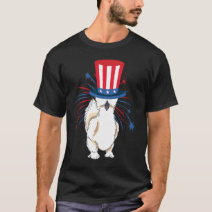 T-shirt Poulet soyeux Silkie Graphique patriotique drôle