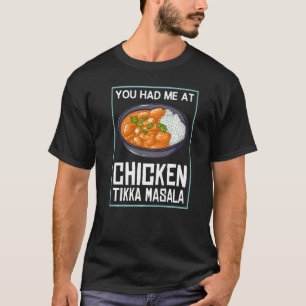 T-shirt Poulet Tikka Masala Nourriture Indienne