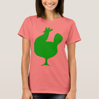 T-shirt Poulet vert rétro