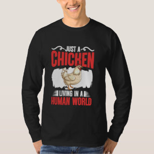 T-shirt Poulet Vie humaine Monde agricole Animaux d'élevag