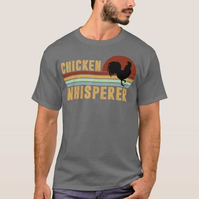 T-shirt Poulet Whisperer Hen Aime L'élevage animal drôle (Devant)