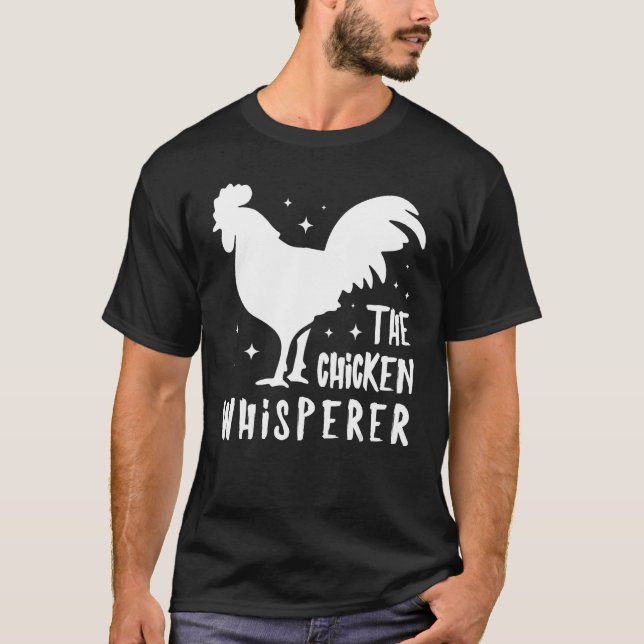 T-shirt Poulet Whisperer mignon fermier Cool Fier Chick (Devant)