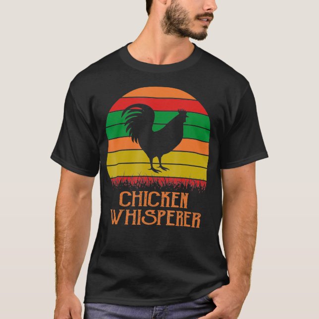 T-shirt Poulet Whisperer Nugget Funny Ferme agricole (Devant)