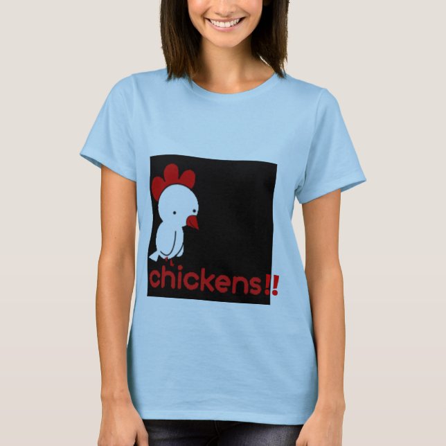 T-shirt poulets ! ! (Devant)