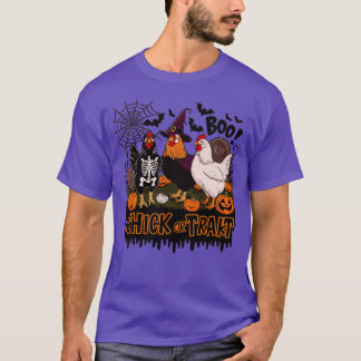 T-shirt Poulets de poulet ou de poulet d'Halloween