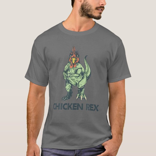 T-shirt Poulets T Rex Armoiries Dino Tyrannosaurus R (Devant)