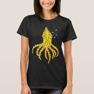 T-shirt Poulpe à anneaux bleus bébé