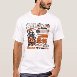 T-shirt Poulpe Cyber Reaper – Art de rue japonais sombre