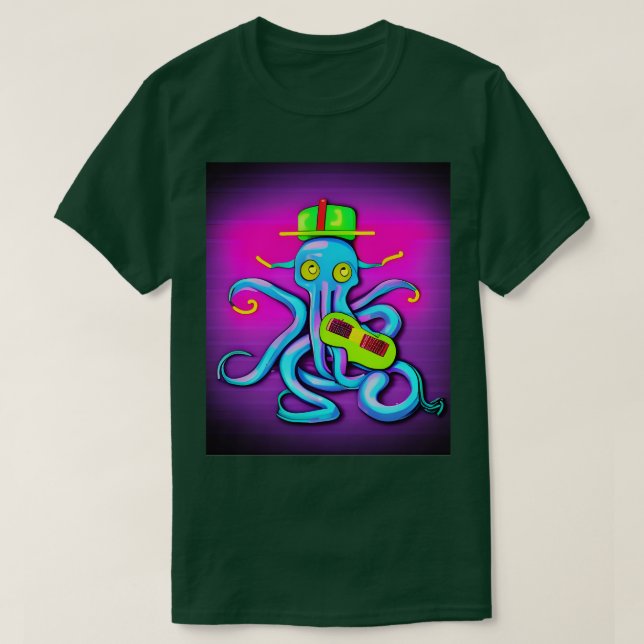 T-shirt poulpe mignonne (Design devant)