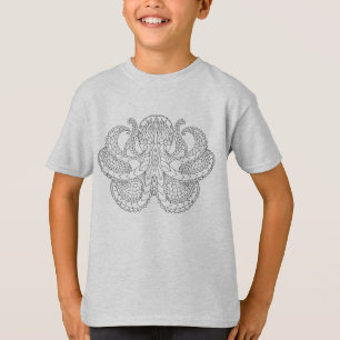 T-shirt Poulpe modelé ethnique