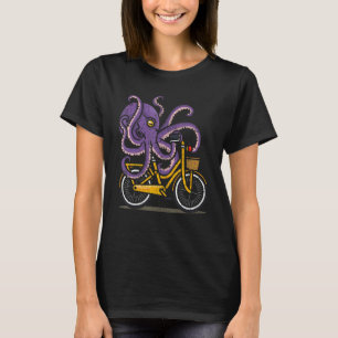 T-shirt Poulpe Plongeur Cycliste Vélo Drôle de Cycliste