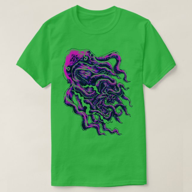 T-shirt poulpe violente (Design devant)