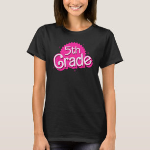 T-shirt Poupée B de fille de 5e année drôle Enseignante Ci