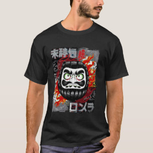 T-shirt Poupée Daruma Charme Japonais Chanceux