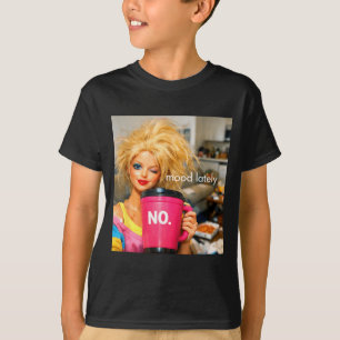 T-shirt poupée rétro visage mème poupées plastique dégoûta