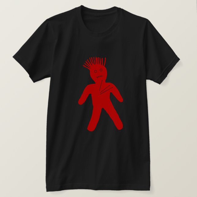 T-shirt Poupée rouge du vaudou (Design devant)