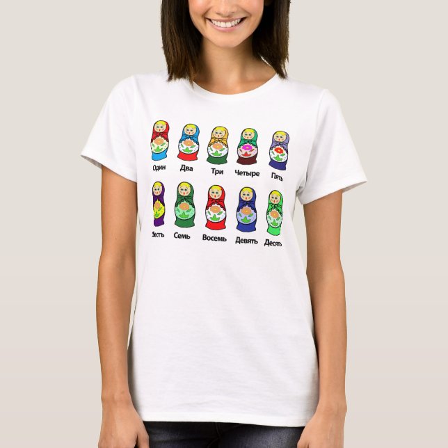T-shirt Poupée russe d'emboîtement (Matryoshka) (Devant)
