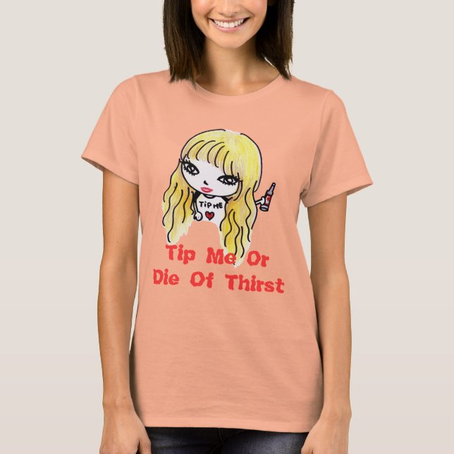 T-shirt Poupée Tip Me- Liz (Tee Burnout) (Devant)