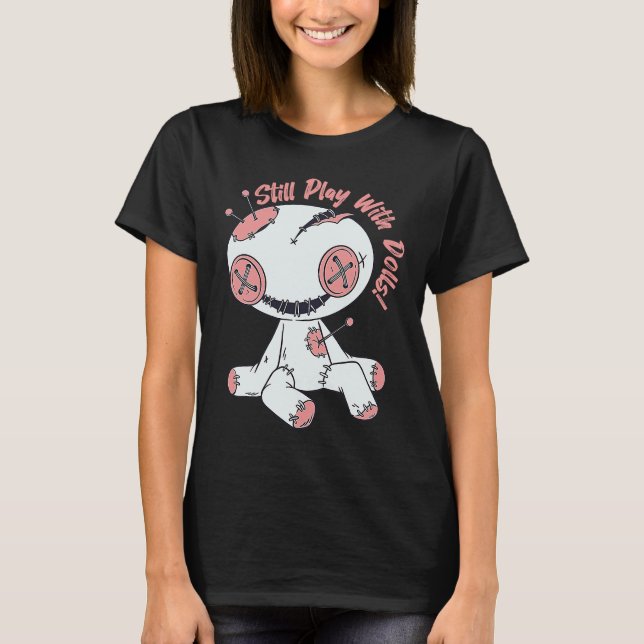 T-shirt Poupée Voodoise déplaisante Jouer Avec Poupées Sal (Devant)