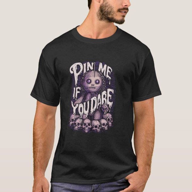 T-shirt Poupée Voodoo déplaisante Épouser-Moi Si Vous Osez (Devant)