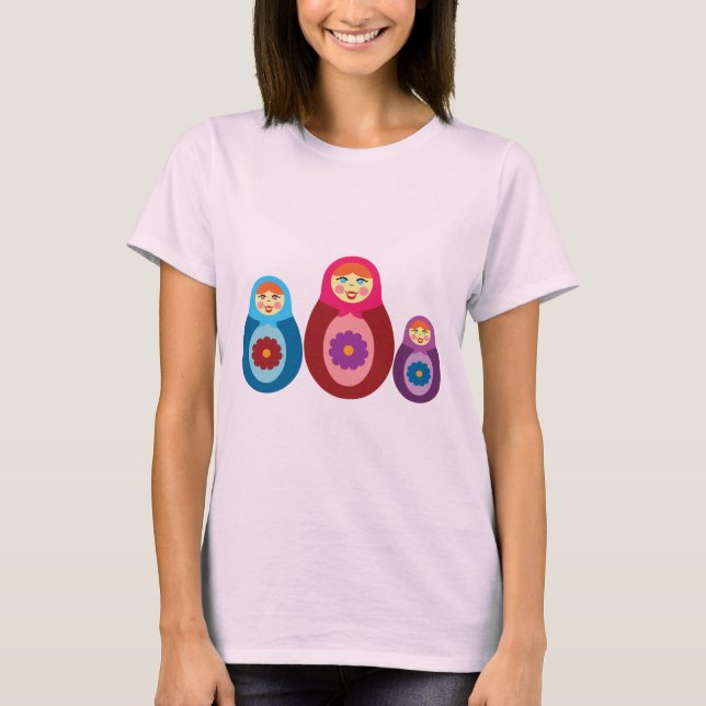 T-shirt Poupées de Matryoshka (Devant)