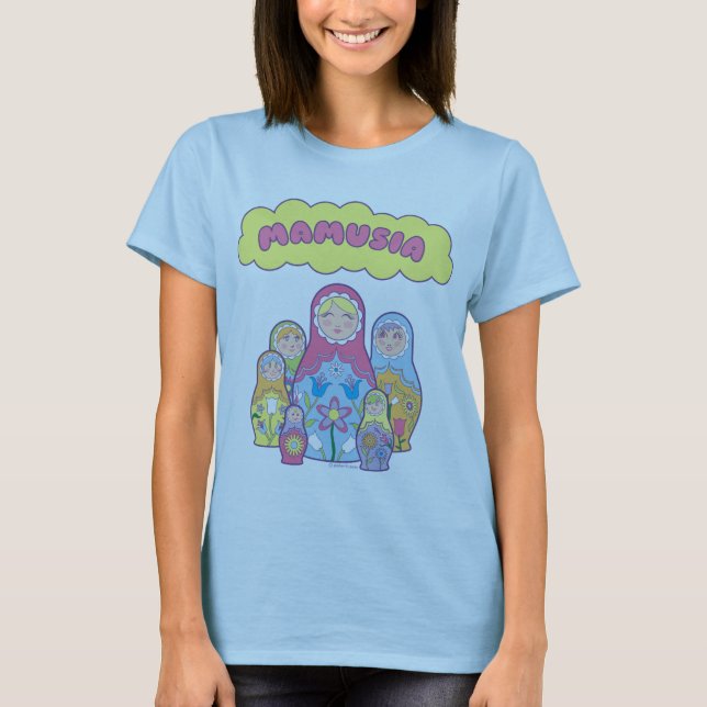 T-shirt Poupées d'emboîtement de Mamusia (Devant)