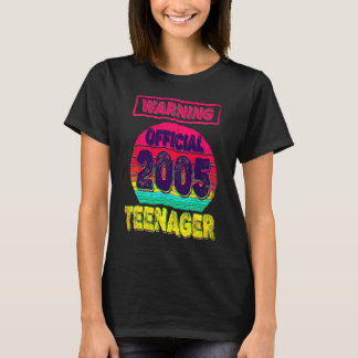 T-shirt pour 17e anniversaire Né en 2005 Hommes Fe