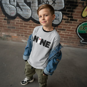 T-shirt pour 9ème anniversaire de bowling pour enf