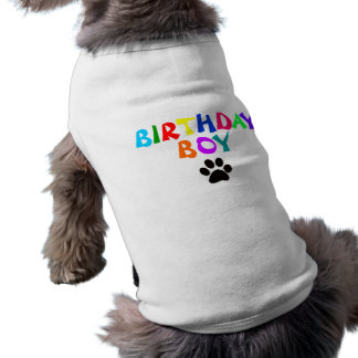 T-shirt pour animaux de compagnie "Birthday Boy"