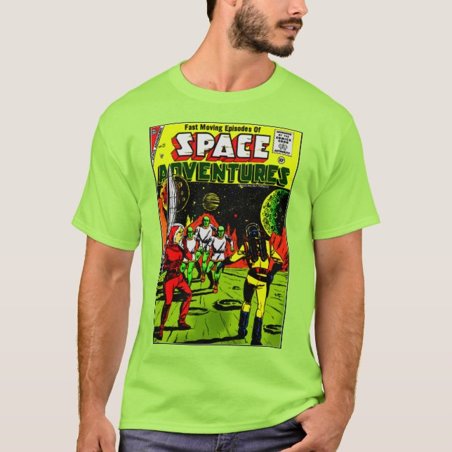 T-shirt pour aventures spatiales classiques (Devant)