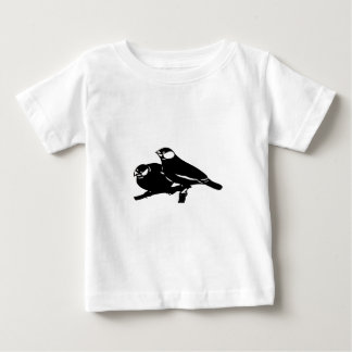 T-shirt Pour Bébé 文鳥　ブンチョウ　グッズ　切り絵　Ricebirds