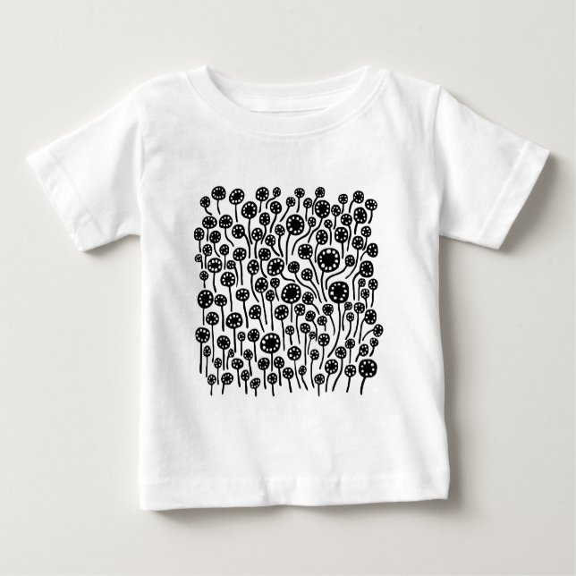 T-shirt Pour Bébé 090512 - Noir sur lumière (Devant)