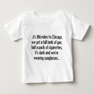 T-shirt Pour Bébé 106 milles vers Chicago