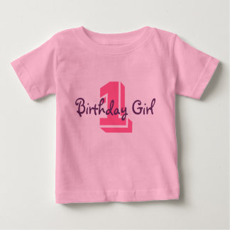 T-shirt Pour Bébé 1, Fille d'anniversaire