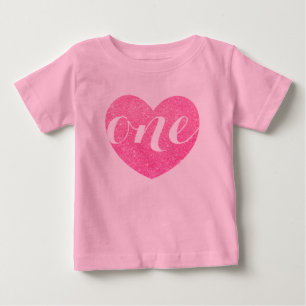 T-shirt Pour Bébé 1er anniversaire bébé fille Parties scintillant co